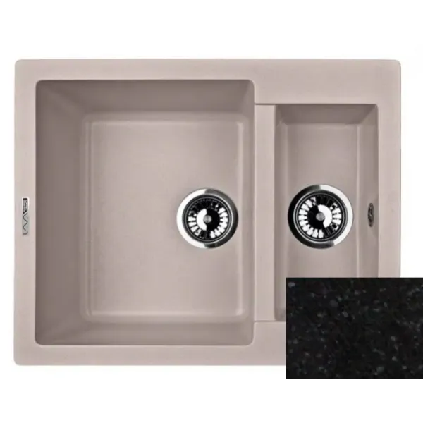 Кухонная мойка LAVA d.1 basalt чёрный