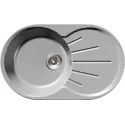 Мойка GRANFEST RONDO GF-R-750L чаша с крылом 750*460мм серый
