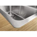 Кухонная мойка BLANCO ANDANO 400/400-IF нерж.сталь зеркальная полировка с отв. арм. InFino (арт.522985)
