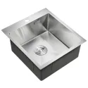 Кухонная мойка MILACIO Denia 46 Steel MC.77479 вороненая сталь