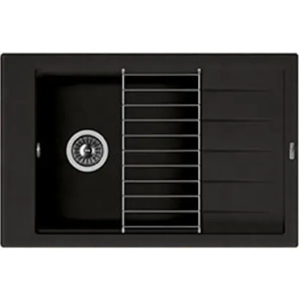Кухонная мойка FLORENTINA липси 780Р черный (20.275.D0780.102)