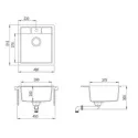 Мойка кухонная TEKA Estela45S-TQ1Bграфит(art.40148071)