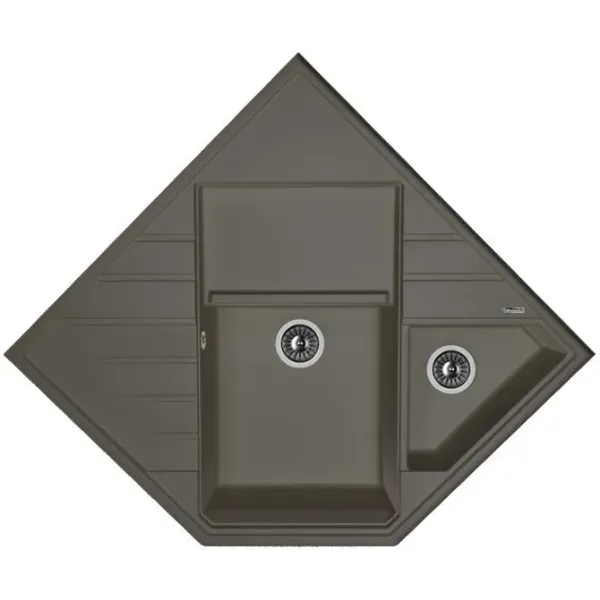 Кухонная мойка FLORENTINA бомбей антрацит (20.375.J0900.302)