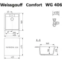 Кухонная мойка WEISSGAUFF WG 406308 Comfort Onyx
