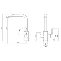 Смеситель EMAR 3003N.7 антрацит