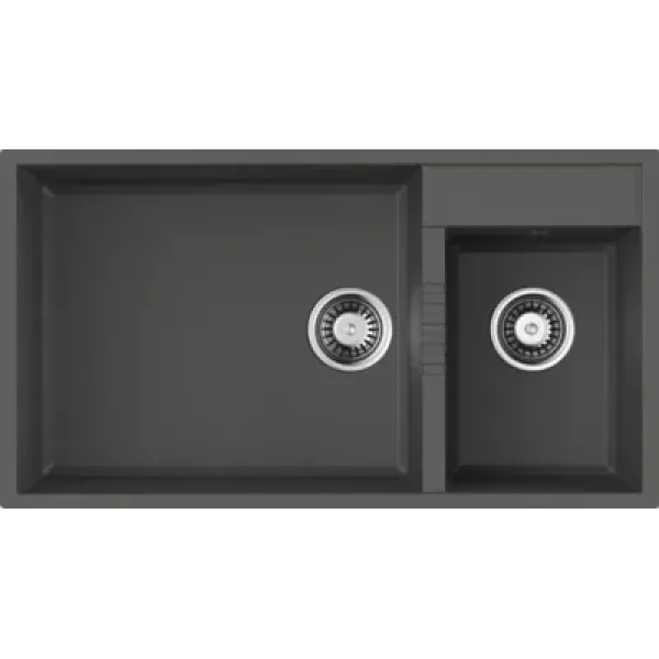 Кухонная мойка OMOIKIRI Tedori 85-2-U-PL Tetogranit/платина (4993947)