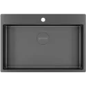 Кухонная мойка KUCHENSTERN WERK 80 вороненая сталь