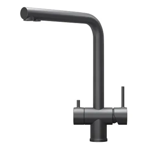 Смеситель GRANULA KS-7011 графит/матовый