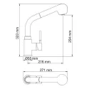 Смеситель WASSERKRAFT Main 4166 с выдвижным изливом хром