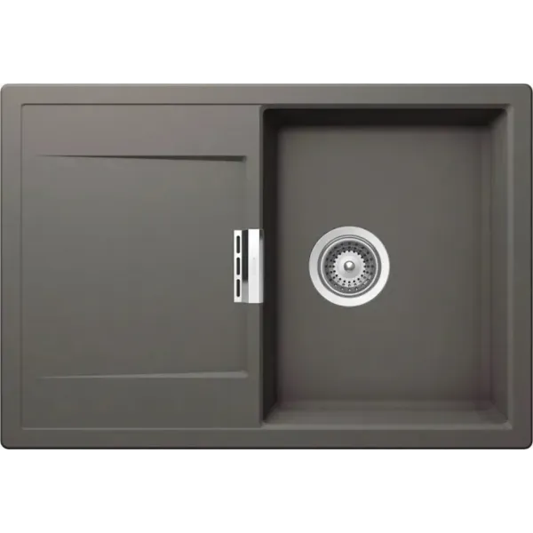 Кухонная мойка SCHOCK eton 45d cristadur серебристый камень