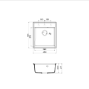 Кухонная мойка OMOIKIRI Daisen 46-BE (4993608)