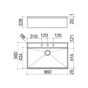 Кухонная мойка BARAZZA 1LFX91NK