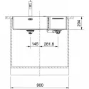 Кухонная мойка FRANKE Box Center BWX 220-54-27 TL рабочий центр слева