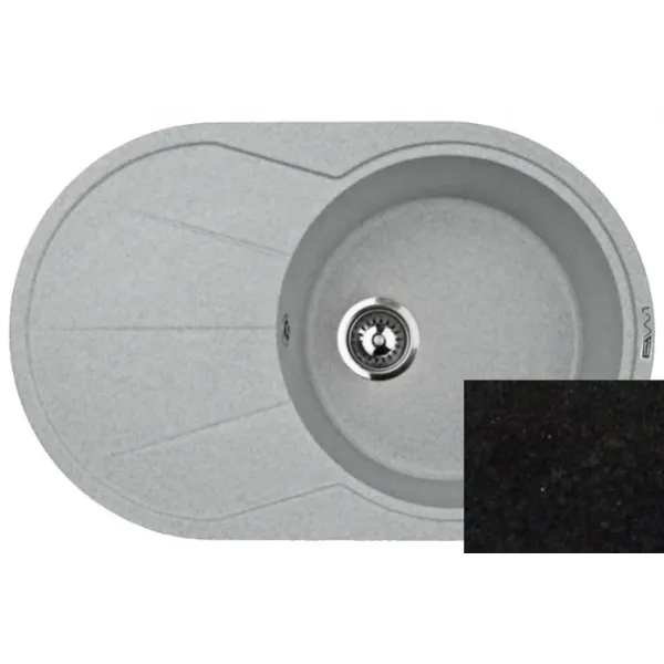 Кухонная мойка LAVA e.3 (lava чёрный металлик)