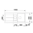 Кухонная мойка BLANCO metra 6s (513053)