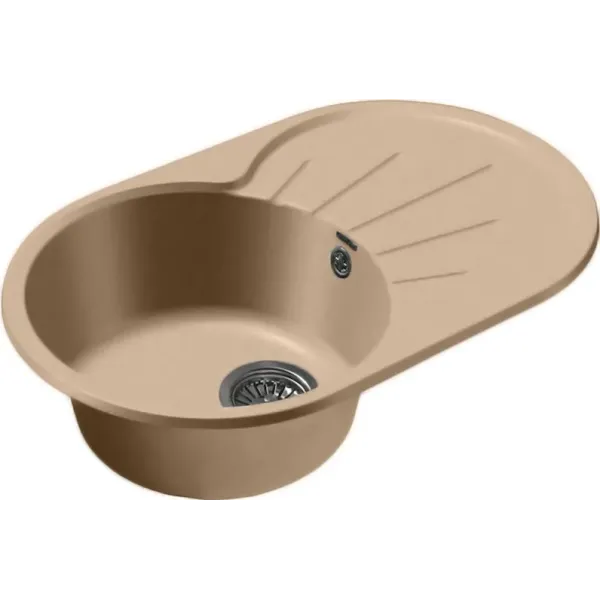 Кухонная мойка GRANFEST RONDO GF-R750L топаз