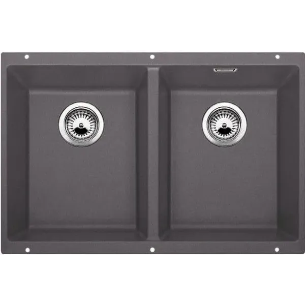 Кухонная мойка BLANCO SUBLINE 350/350-U SILGRANIT 523575 темная скала
