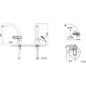 Смеситель BRAVAT Loop F7124182CP-RUS