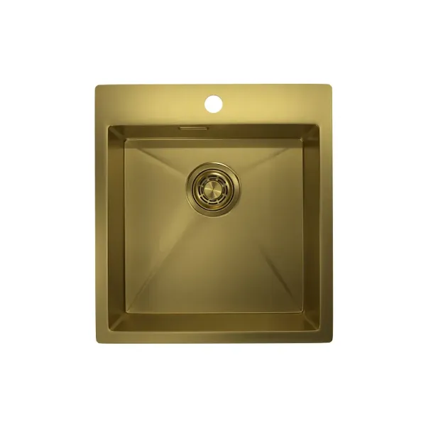 Кухонная мойка GRANULA GR-4600 золото/сатин