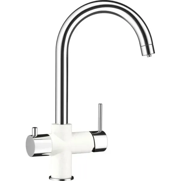 Смеситель SCHOCK Ares Cristalite сталь/альпина