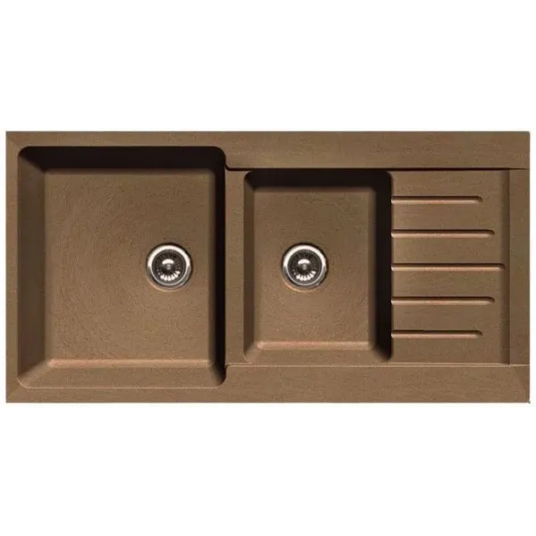 Мойка GRANFEST Practic GF-P980KL (980х510) Терракот 307 2-секц. 429656