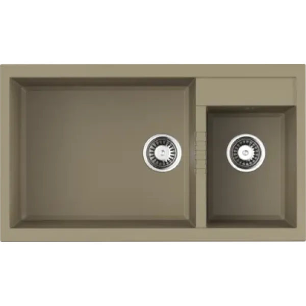 Кухонная мойка OMOIKIRI Tedori 86-2-LB-CH Tetogranit/шампань (4993937)