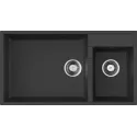Кухонная мойка OMOIKIRI Tedori 85-2-U-BL Tetogranit/черный (4993940)