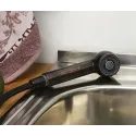 Смеситель WASSERKRAFT А8247 с выдвижной лейкой темная бронза