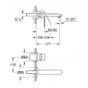 Смеситель GROHE Eurostyle Cosmopolitan 19571002