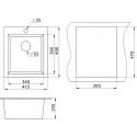 Кухонная мойка GRANULA GR-4201 шварц