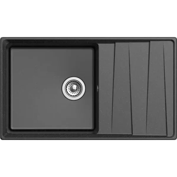 Кухонная мойка GRANFEST GF-LV-860L черный