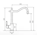Смеситель ZIGMUND & SHTAIN ZS 1900 молодое шампанское