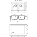 Кухонная мойка DR.GANS Астра (780х510х217) Латте (25.060.E0780.403)