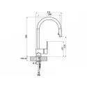 Смеситель ALVEUS ARC 20-P CHR