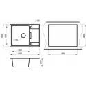 Кухонная мойка GRANULA GR-6503 алюминиум