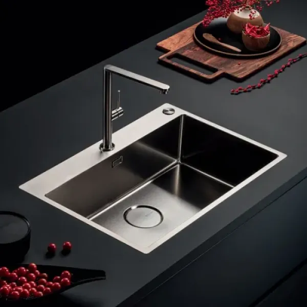 Кухонная мойка FALMEC COMO 50 CM PVD GUN METAL (SCO5000F.00#PPF)