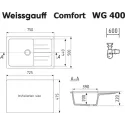 Кухонная мойка WEISSGAUFF WG 400328 Comfort Beige Sand