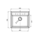 Кухонная мойка GRANFEST Quadro GF-Q561 иней