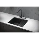 Кухонная мойка GRANULA KS-6045U черный/матовый