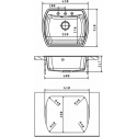 Кухонная мойка FLORENTINA нире 630 шампань