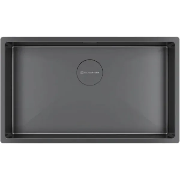 Кухонная мойка KUCHENSTERN KRAFT 80 вороненая сталь