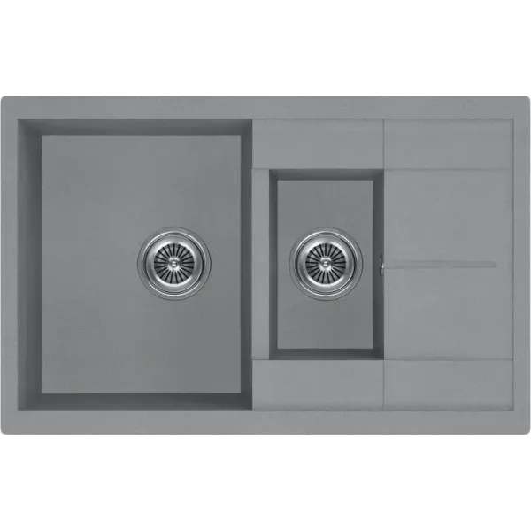 Кухонная мойка KUCHENSTERN FLUG 60-2 титан