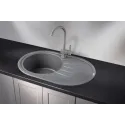 Кухонная мойка GRANULA ST-7601 графит