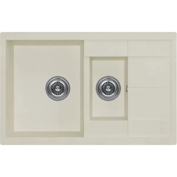 Кухонная мойка KUCHENSTERN FLUG 60-2 жасмин