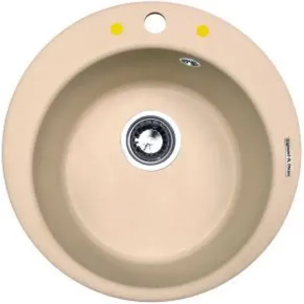 Кухонная мойка ZIGMUND & SHTAIN kreis 480(топленое молоко)