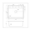 Кухонная мойка EMAR EMQ-1640.Q антрацит