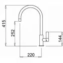 Смеситель ELLECI Volta G43 Tortora