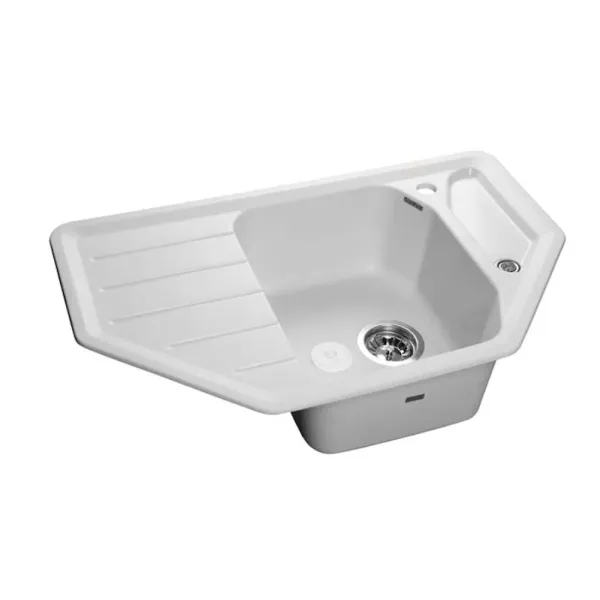 Кухонная мойка GRANFEST Corner GF-C800E иней
