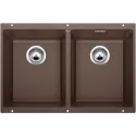 Кухонная мойка BLANCO SUBLINE 350/350-U SILGRANIT кофе с отв.арм. InFino (арт.523583)