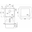 Кухонная мойка GRANULA GR-3601 алюминиум
